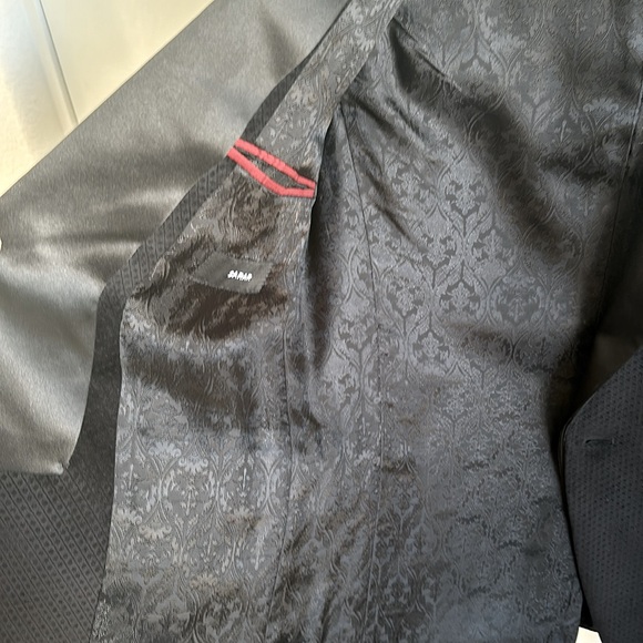 SARAR Black Velvet Textured Formal Dressy Jacket, 38 R - Picture 3 of 6